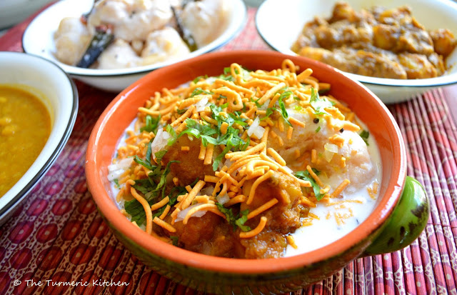 Odia Food: Dahi Bara Aloo Dum (Recipe from blog The Turmeric Kitchen