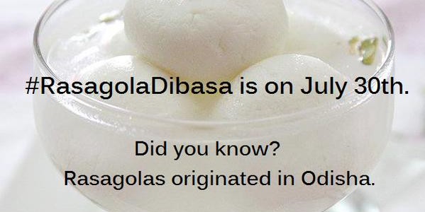 Rasagola Dibasa on Niladri Bije – 30th July, attempt to popularize its origin from Odisha