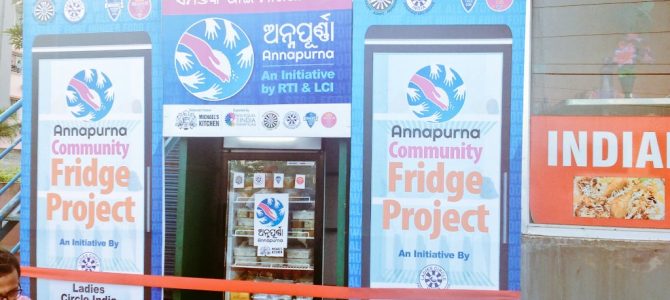 First Ever Community Fridge to feed hungry people installed near Sainik School Bhubaneswar