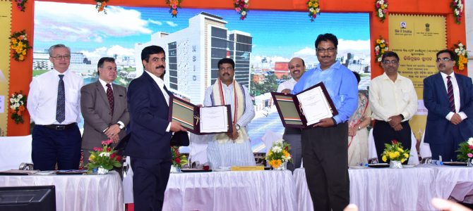 Foundation Stone for India’s first National Skill Training Institute (NSTI) in Barang Bhubaneswar laid