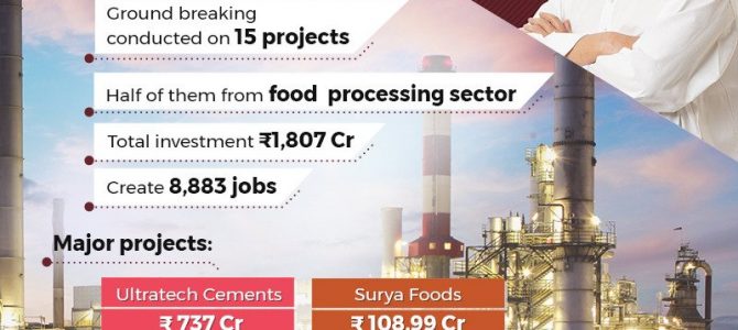 P&A Bottlers to set up a brewing industry in Dhenkanal, Welspun Orissa industrial park in Bhadrak, Surya Foods biscuit manufacturing in Khurdha