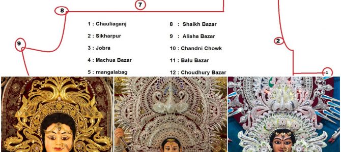 All you need to know for Route details on visiting Cuttack Durga Puja Mandaps and their locations : awesome blog by Ashwas Priyadarshan