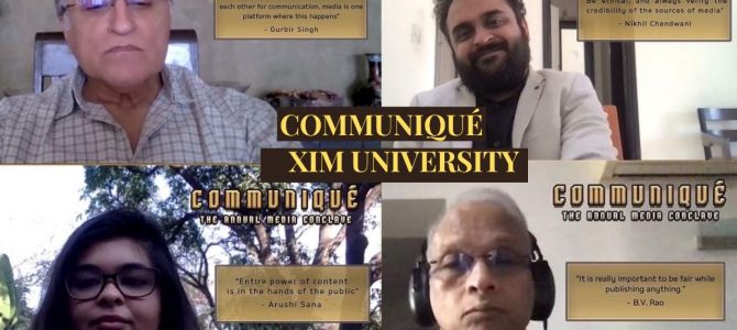 XIM University Annual Media Conclave concludes : Theme this year was Needs vs. Want: A Media Dilemma
