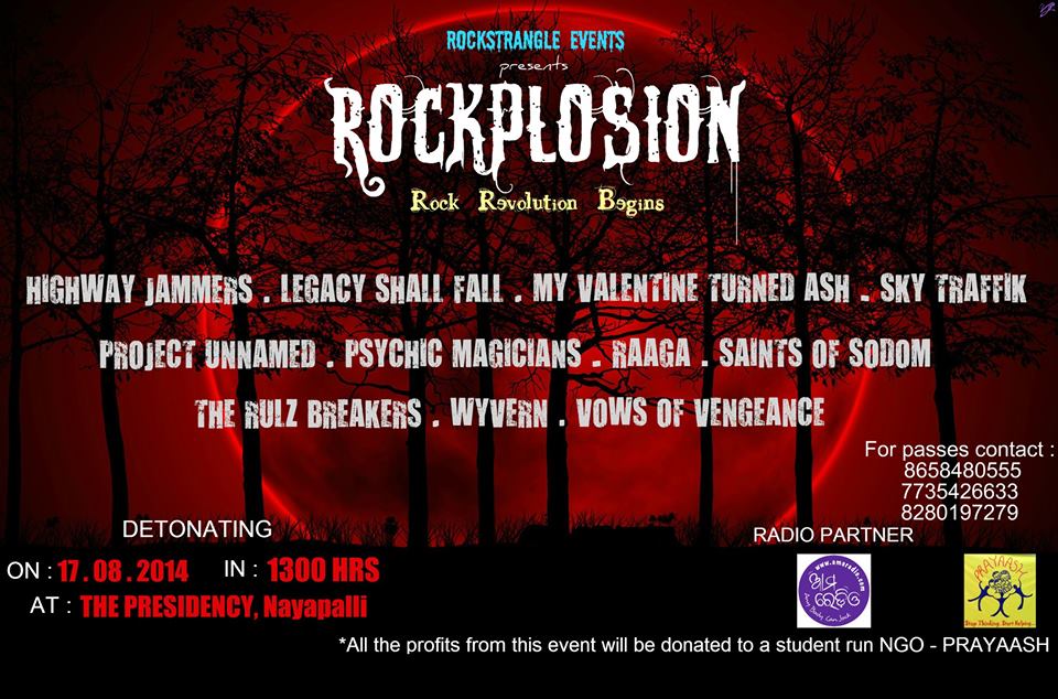 ROCKPLOSION – upcoming major rock concert Bhubaneswar