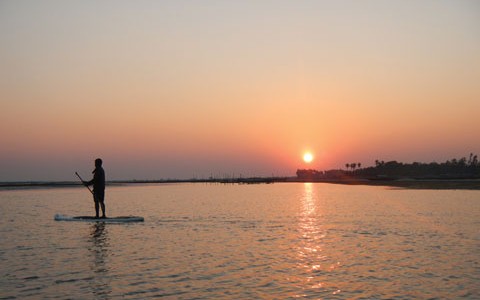Chilika lake has all for development into a World destination for stand up paddle (SUP)