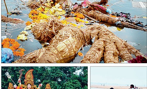 Durga Puja Bhasani Aftermath – Water pollution concern raises