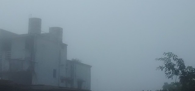 A foggy morning in Bhubaneswar – has winter arrived?