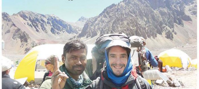 Jogabyasa Bhoi from Odisha conquers South America’s highest peak Mt. Aconcagua