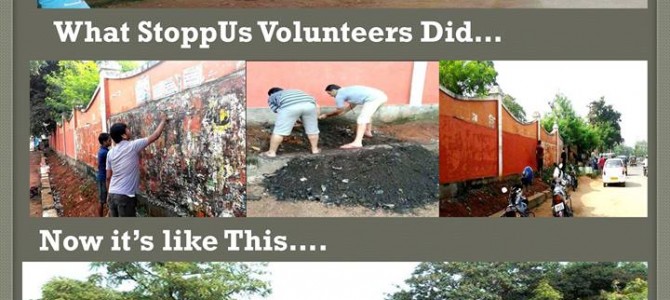 Volunteers from Stopp US community doing awesome work in cleaning Bhubaneswar