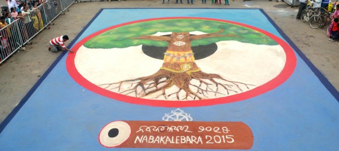 Huge Sandart in Bada Danda by Sudarshan Pattnaik to mark end of Banajaga Jatra