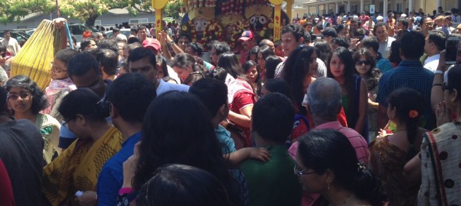 Rath Yatra Celebrated in Fremont California USA  – pics courtesy Siddhartha Misra