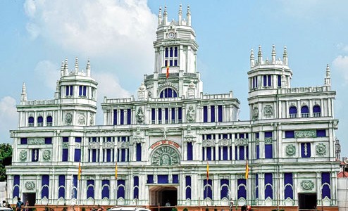 This Durga Puja Cibeles palace of Madrid Design at Jharpada ready to wow visitors