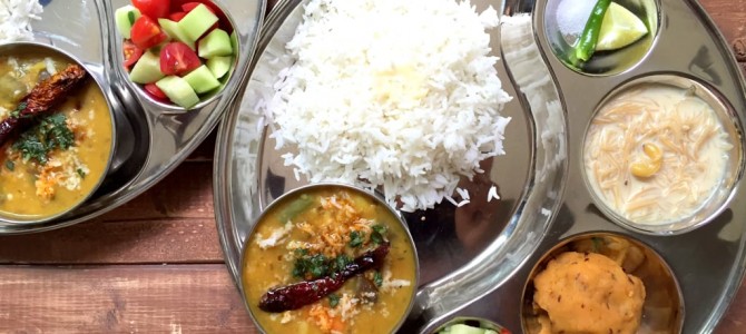 Dalma & the typical Odia thali : A divine affair : by The Turmeric Kitchen Blog