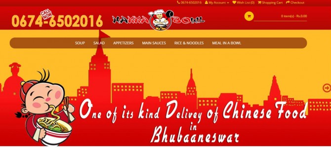 Bhubaneswar Gets one more Food Delivery Startup Hakka Bowl : a chinese cuisine