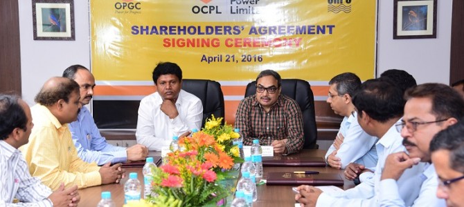 OPGC, OHPC and OCPL sign Shareholder’s Agreement for Odisha Coal and Power Limited (OCPL)