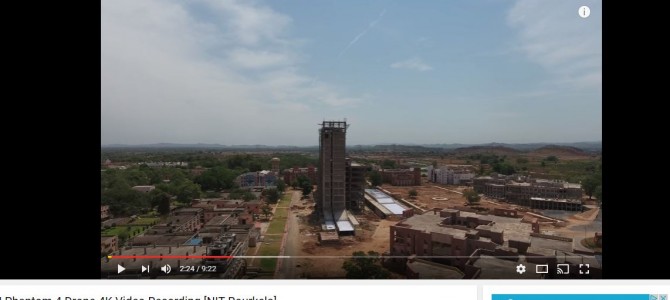 Seen the awesome NIT Rourkela Campus in Odisha yet? Check out this Drone Video