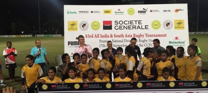 Odisha crowned champions at Inaugural All India Womens XVs Rugby tournament in Kolkata