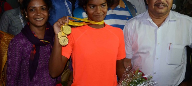 Amazing Swimmer from Odisha : Pratyasa Ray wins 5 medals in South Asian Aquatic Championships in Colombo