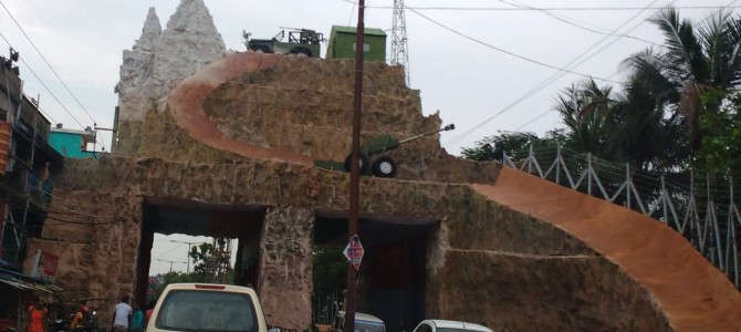 Uri attack on Indian Army replicated in Cuttack Khannagar Durga Puja pandal