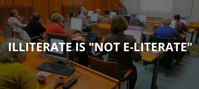 Illiterate is “not e-Literate” : Shi/Internet Crow launches program to teach computer / Internet skills to Senior Citizens Illiterate is “not e-Literate” : Shi/Internet Crow launches program to teach computer / Internet skills to Senior Citizens