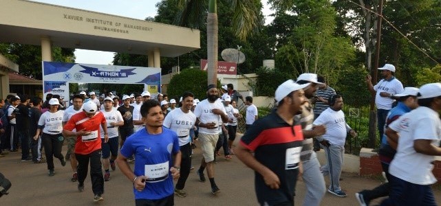 XIMB  Bhubaneswar completes X-Athon ’16 marathon in the city today