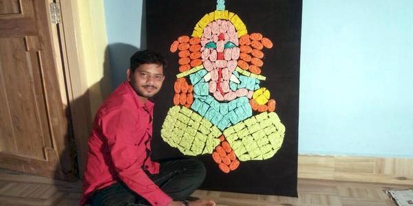 Odisha man in India Book of Records for Ganesh idol made with 207 pieces of soap