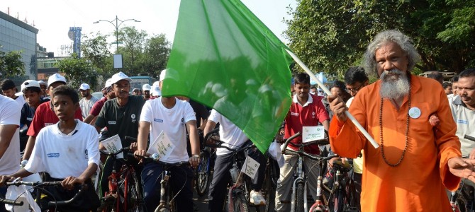 Oxfam India along with BMC and BDA organized a cyclothon in Bhubaneswar on 6th Nov