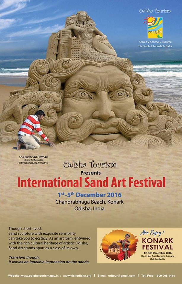 International Sand Art Festival and Konark Festival starting from 1st