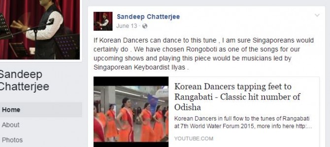 How a Bhubaneswar Buzz video inspired Sandeep Chatterjee to perform Rangabati in Singapore