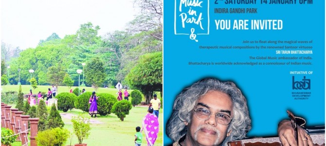 Music In the Park Monthly Edition today : At Indira Gandhi Park 6pm, be there