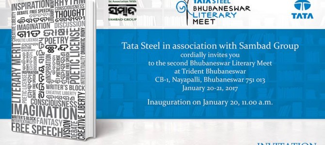 2nd Tata Steel Bhubaneswar Literary Meet all set for January 20 & 21 in the city