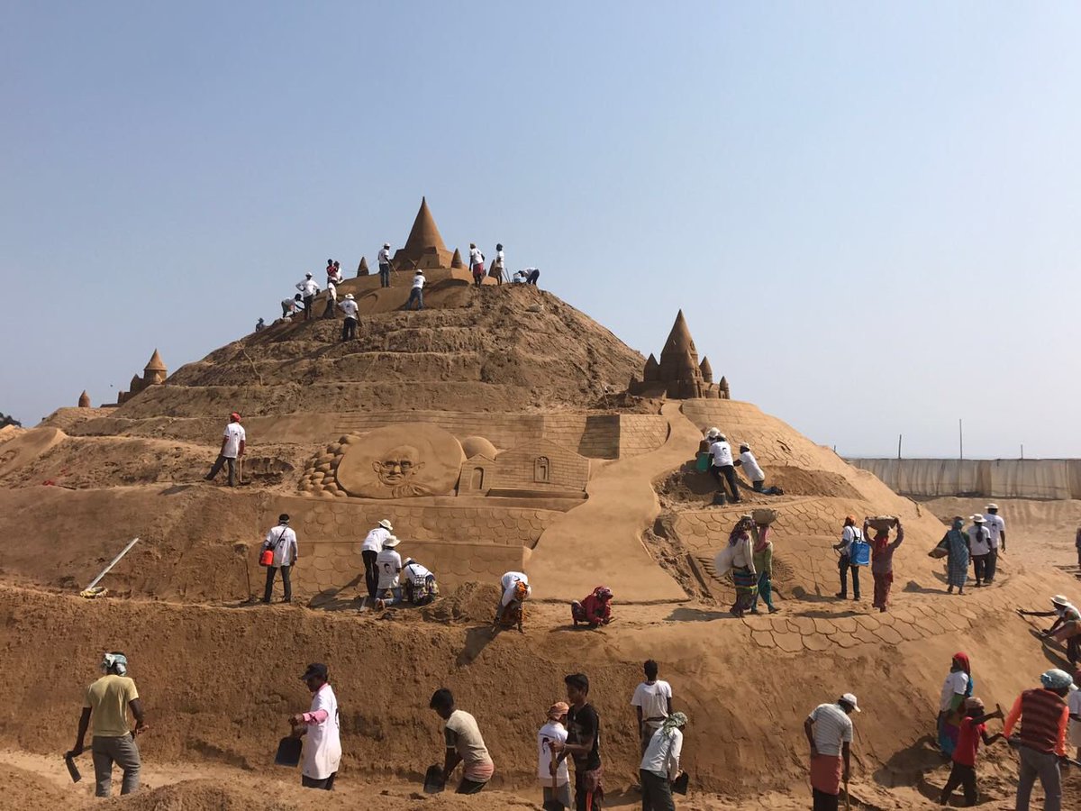 Αποτέλεσμα εικόνας για sand castle india record