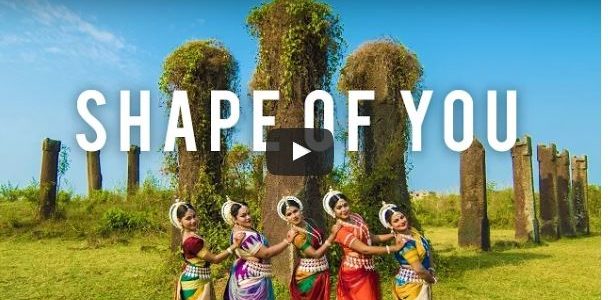 Shot at Heritage Sites of Bhubaneswar, an Odissi rendition to Ed Sheeran – Shape Of You