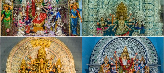 A virtual tour of beautiful Cuttack Durga Puja Pandals showcasing Silver Filigree through the lens of Ashwas