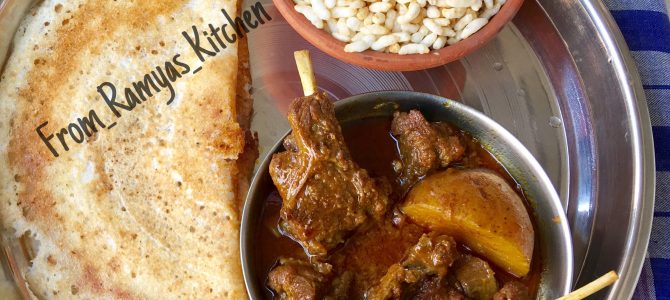 Featuring Ramya’s Kitchen : Odia Maansha Tarkari with Mudhi and Chakuli Pitha Featuring Ramya’s Kitchen : Odia Maansha Tarkari with Mudhi and Chakuli Pitha