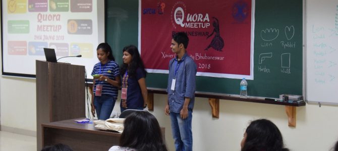 Xavier University Bhubaneswar hosted Quora World Meetup at its campus on June 24th