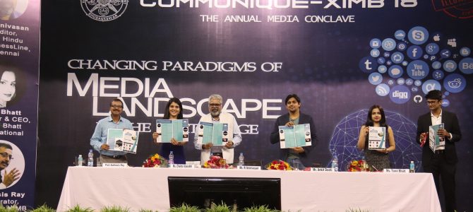 XIMB bhubaneswar held the fifth edition of Communiqué – Annual Media Conclave on 9th September 2018