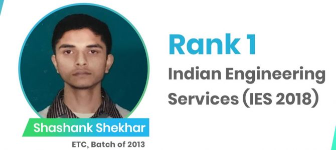 KIIT Bhubaneswar and IIT Kharagpur alumni Shashank Shekhar tops Indian Engineering Services exam