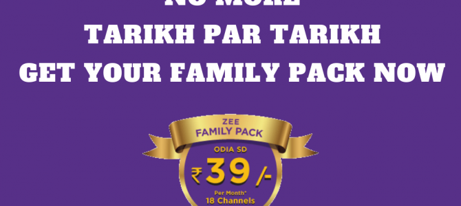 ZEE Family Pack – When more is available at low prices, a nice article after the recent TRAI changes