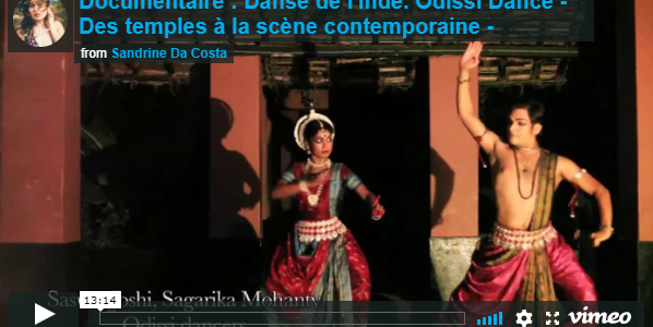 Beautiful documentary on Odissi Dance sent to us by Sandrine Da Costa from France